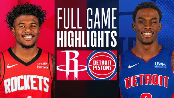 ROCKETS at PISTONS | FULL GAME HIGHLIGHTS | January 12, 2024
