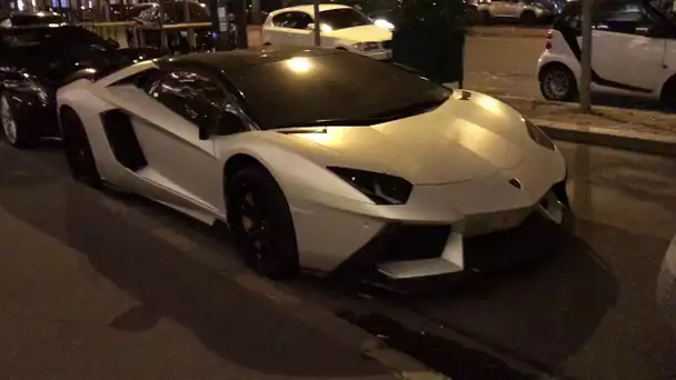 Balade de nuit avec les carspotters ! 😌💪 AVENTADOR ET ROLLS ROYCE