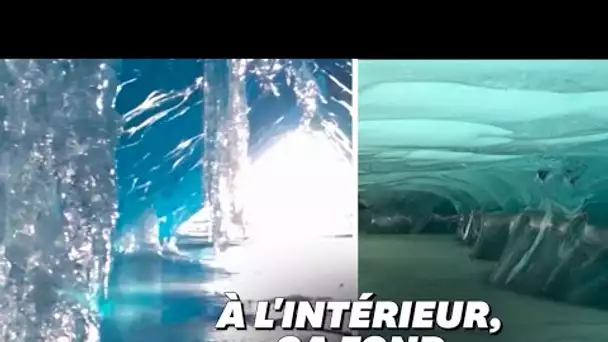 La fonte des glaciers se voit de l'intérieur avec les vidéos de ce jeune aventurier