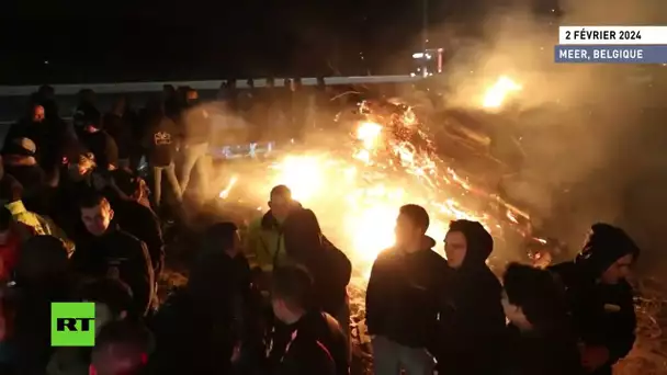 🇧🇪  Belgique : des agriculteurs en colère bloquent une autoroute près des Pays-Bas