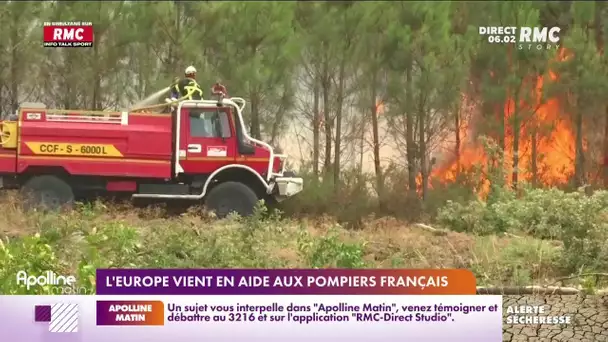 Incendies : l'Europe vient en aide aux pompiers Français
