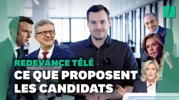 Présidentielle 2022: le programme des candidats sur la redevance télé