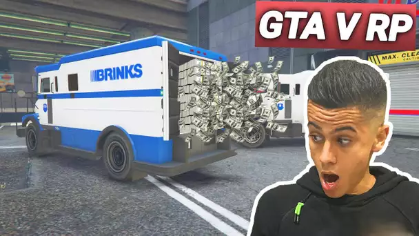 GTA 5 RP : ON INTERCEPTE UN CONVOI D'ARGENT !