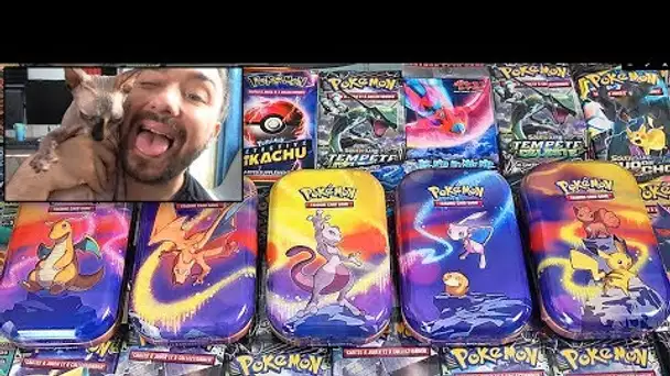 Ouverture des 5 BOITES SECRETE POKEMON OFFICIEL 2019 ! MEILLEURE MINI TIN BOX POKEMON  !