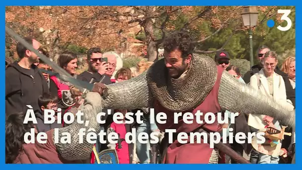 Le festival "Biot et les Templiers" replonge le village des Alpes-Maritimes à l'époque médiévale