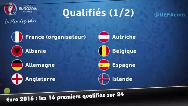 Euro 2016, les 16 nations déjà qualifiées