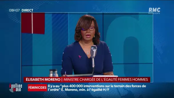 Sur RMC, Élisabeth Moreno appelle à "un déploiement massif" des téléphones grave danger