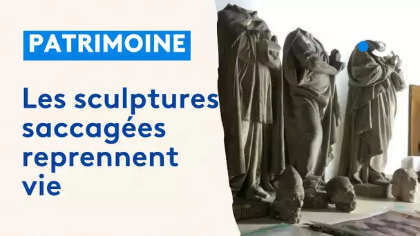 Les sculptures saccagées de l'église Sainte-Madeleine d'Angers reprennent vie
