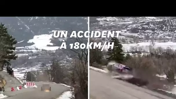 Au Rallye de Monte-Carlo, cette sortie de route à 180km/h n’a fait aucun blessé