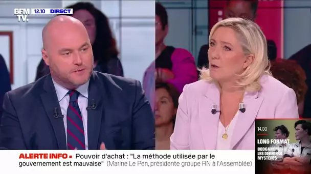 Marine Le Pen: "Emmanuel Macron a acheté son élection, avec le quoi qu'il en coûte"