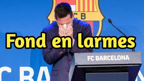 Lionel Messi fond en larmes : ses adieux au Barça et petite pique bien sentie...