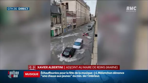 Intempéries: inondations à Reims pour la troisième fois en deux semaines
