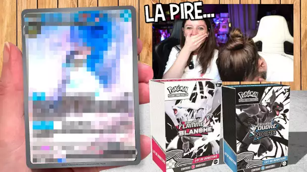 On pack la PIRE carte Pokémon 10.5 FLAMME BLANCHE et FOUDRE NOIRE ! ( Bundle )