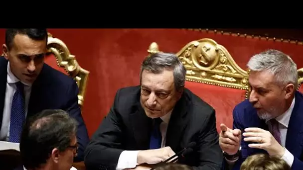 Malgré le boycott de trois partis, le sénat italien accorde la confiance à Mario Draghi • FRANCE 24