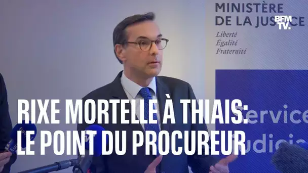 Rixe mortelle à Thiais: le point du procureur en intégralité