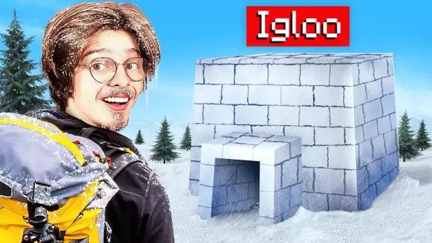 J'ai reconstruit l'Igloo de Minecraft en Vrai !