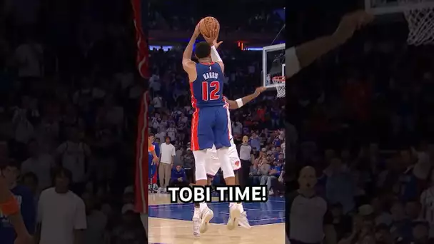 Tobias Harris is FEELING IT at MSG!