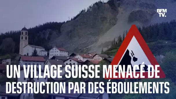 Un village suisse menacé de destruction par des éboulements