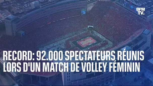 Le record du monde de spectateurs à un évènement sportif féminin a été battu aux États-Unis