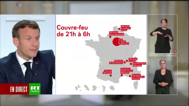 Macron annonce le couvre-feu