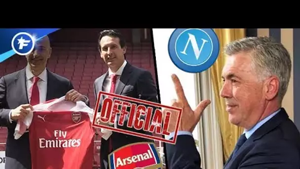 OFFICIEL : Emery à Arsenal, Ancelotti signe au Napoli | Revue de presse