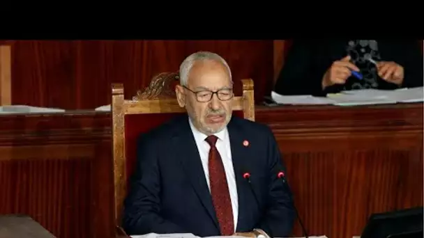 Rached Ghannouchi, le chef du parti islamiste Ennahdha, élu à la tête du Parlement tunisien