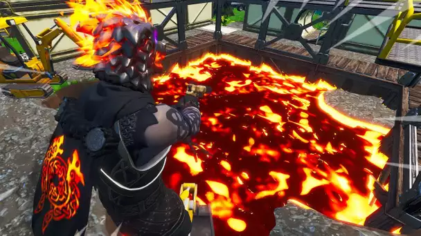 DUSTY DIVOT REMPLIT DE LAVE SUR FORTNITE ! (SECRET SAISON 8)