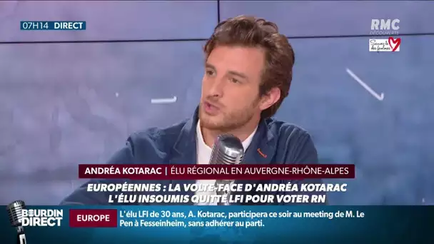 Elu de la France Insoumise, il appelle à voter pour le RN: Andréa Kotarac s&#039;explique sur RMC