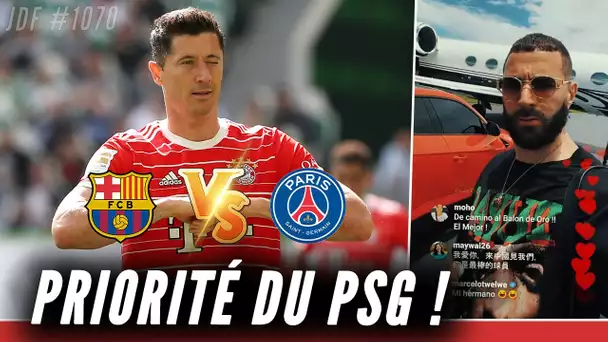 Le PSG veut jouer un sale coup au BARÇA pour LEWANDOWSKI, BENZEMA parodié après sa vidéo BLING BLING