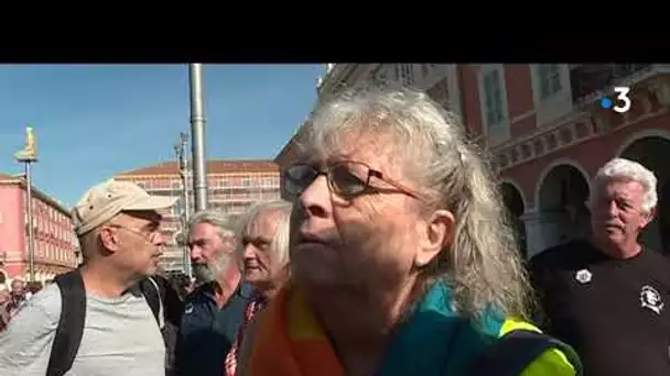 Genevieve Legay lors de la manifestation des gilets jaunes de samedi 28 septembre