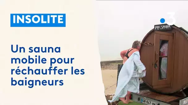 Saint-Aubin-sur-Mer : un sauna mobile pour réchauffer les baigneurs