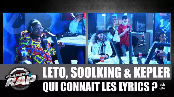 Leto - Qui connaît les lyrics ? avec Soolking & Ninho #PlanèteRap