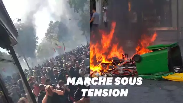 La Marche pour le climat à Paris infiltrée par des "black blocs"