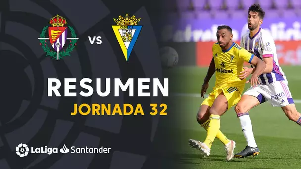 Resumen de Real Valladolid vs Cádiz CF (1-1)