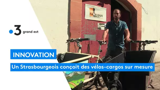 Strasbourg : un ingénieur conçoit des vélos-cargos sur mesure