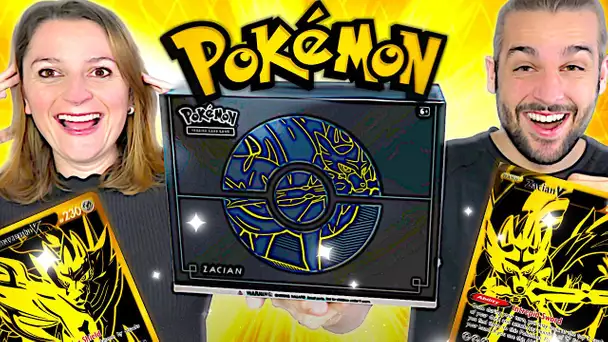 ON OUVRE UN COFFRET POKEMON EN OR ULTRA RARE ELITE TRAINER BOX PLUS EDITION ZACIAN V GOLD !