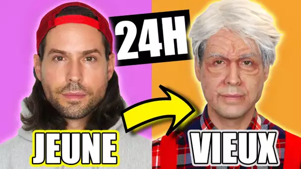 Je me transforme en VIEIL HOMME pendant 24H | PRANK - HUBY