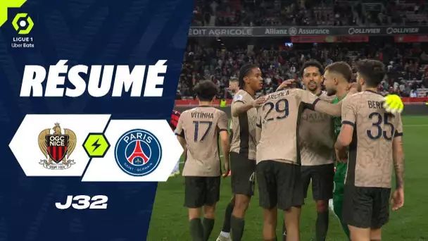 OGC NICE - PARIS SAINT-GERMAIN (1 - 2) - Résumé - (OGCN - PSG) / 2023/2024