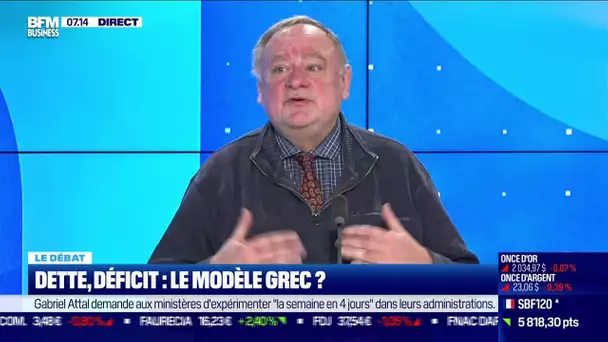 Nicolas Doze face à Jean-Marc Daniel : Dette et déficit, le modèle grec ?