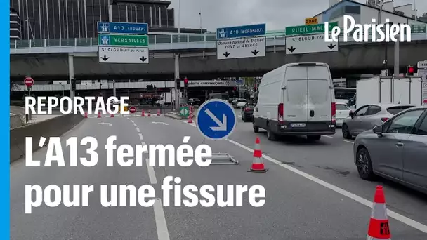 La fermeture de l’autoroute A13 entre Paris et Vaucresson sème la pagaille