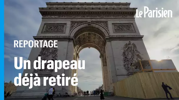 Drapeau européen sous l’Arc de Triomphe déjà retiré : « C'est dommage », disent des visiteurs