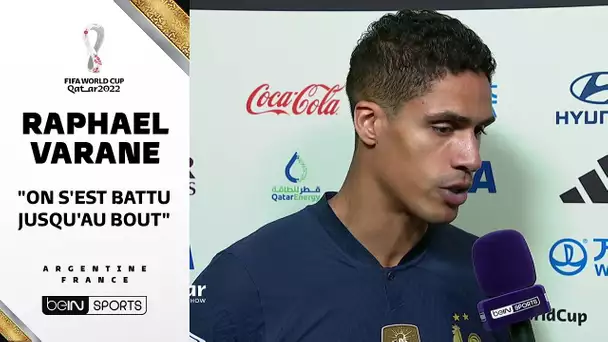 🏆🗨️ Varane : "On s'est battu jusqu'au bout"