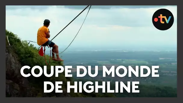 Une commune alsacienne accueille la coupe du monde de highline