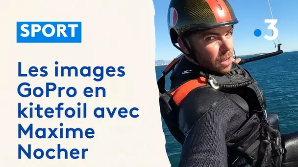 Maxime Nocher, le Champion de France 2023 de kitefoil nous embarque : images waouh entre ciel et mer