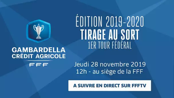 Jeudi 28 (12h00), tirage du 1er Tour Fédéral de la Coupe Gambardella en direct