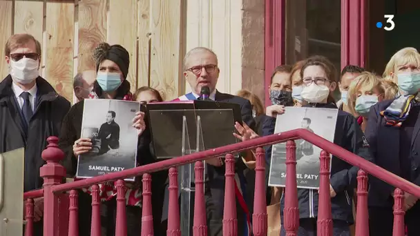 Hommage national à Samuel Paty : Mâcon et autres villes