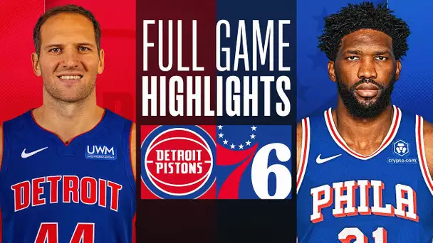PISTONS at 76ERS | FULL GAME HIGHLIGHTS | December 15, 2023