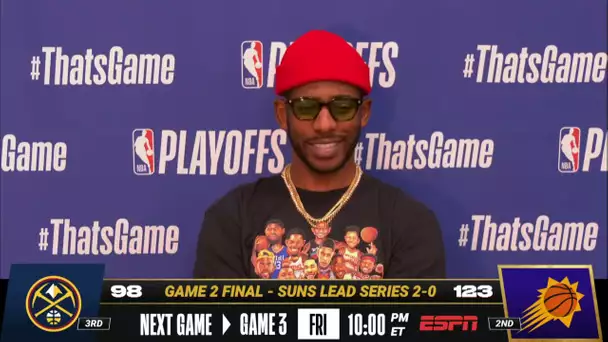 CP3 on the Suns Taking Game 2! ☀ | Postgame Press Conferences