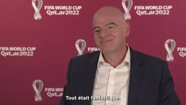 Infantino : "La Coupe du Monde de la FIFA 2022, la meilleure Coupe du Monde de l'histoire"
