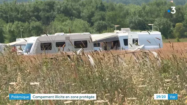 La Garde: des caravanes s'installent sur un espace naturel protégé